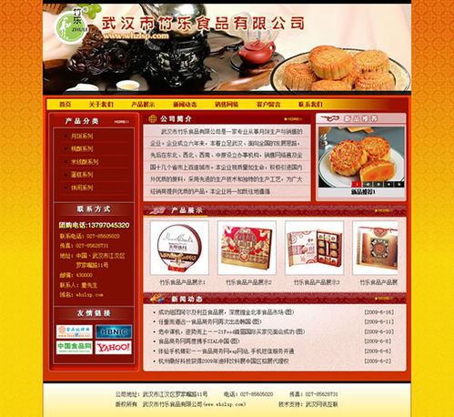武汉网站建设项目 武汉竹乐食品网站建成开通